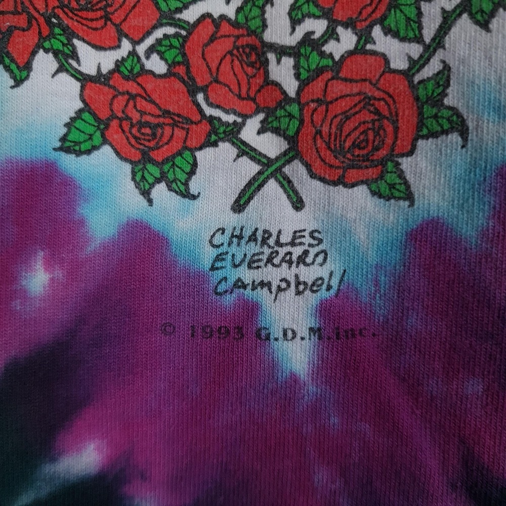 Vintage Grateful Dead Shirt Mens XL Tie Dye Seasons Of The Dead Liquid Blue - Picture 7 of 16